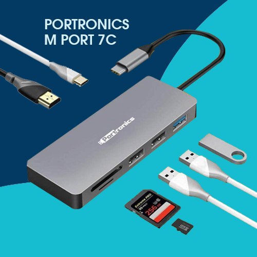 Portronics announces Mport 7C  7-in-1 USB Multimedia HUB