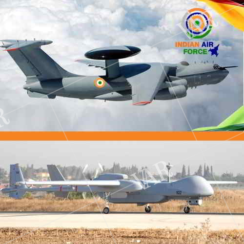 netra aewc and heron drones in action across loc  eye in the sky  indian air force