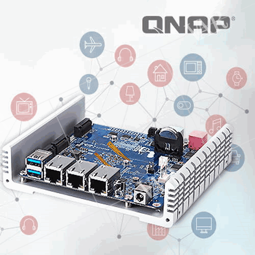 qnap presents singleboard iot mini server for iot developers  qboat sunny