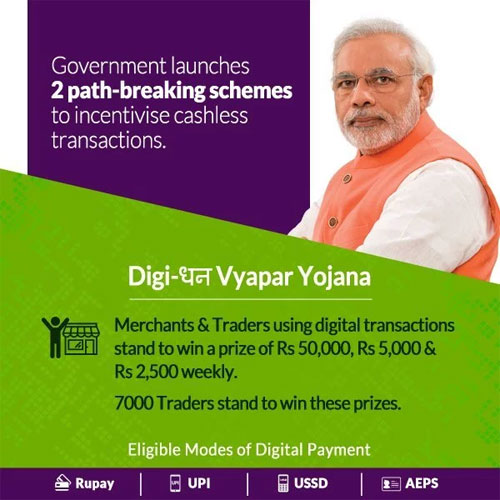 Govt. to organise DigiDhan Melas in 100 cities