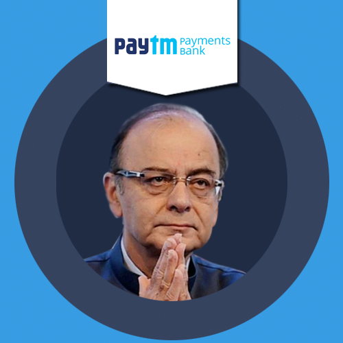 Finance Minister Jaitley launches Paytm Payments Bank