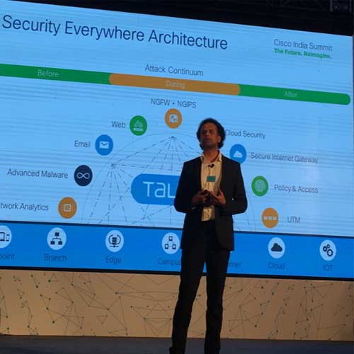 Security is running across the core fabrics of Cisco