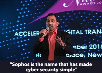 Sunil Sharma, MD (Sales) - Sophos at 17th Star Nite Awards 2018