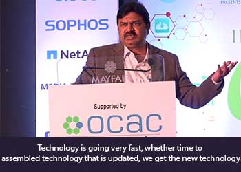 C J Venugopal, Principal Secretary, Electronics & IT Department, Government of Odisha at 11th OITF 2019