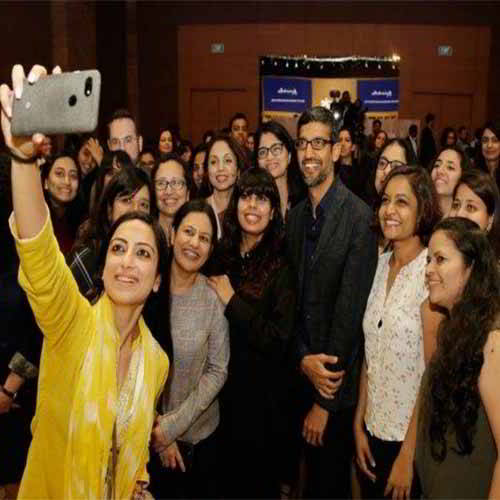Google CEO Sundar Pichai celebrated Women's Day in Mumbai