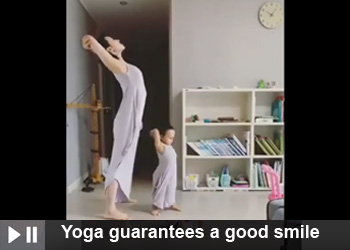 Yoga guarantees a good smile