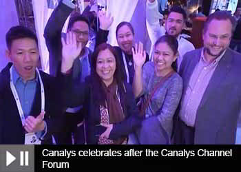 Canalys celebrates after the Canalys Channel Forum