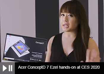Acer ConceptD 7 Ezel hands-on at CES 2020