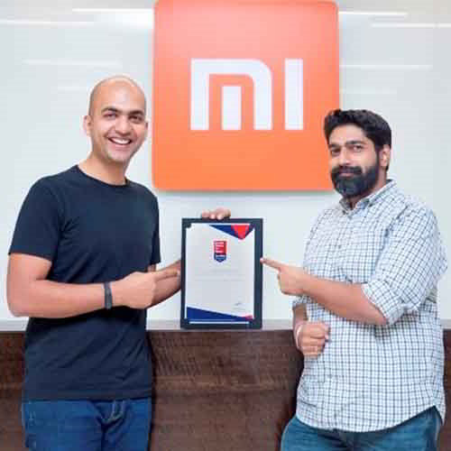 Xiaomi India recognised as a "Great Place to Work"