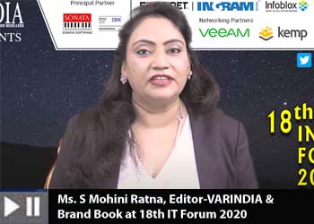 Ms. S Mohini Ratna, Editor-VARINDIA & Brand Book at 18th IT Forum 2020