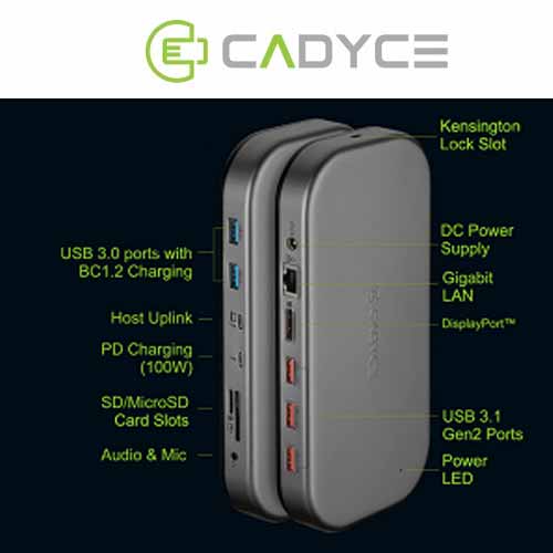 CADYCE Unveils Thunderbolt™ 3 Line of Docking Stations