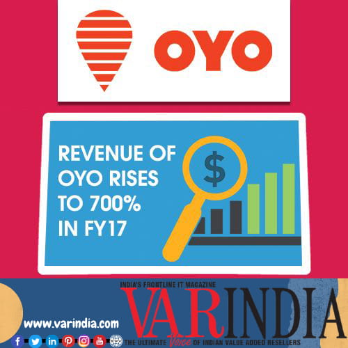 Revenue of OYO rises to 700% in FY17