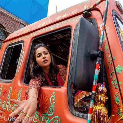 Rakul Preet enjoys truck driving in Sardar Ka Grandson