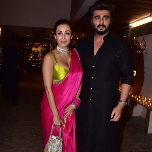 Anil Kapoor Diwali bash: Malaika Arora, Arjun Kapoor look stunning together