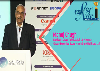 Manoj Chugh - President Group Public Affairs - Mahindra & Mahindra Ltd at 20th Star Nite Awards 2021