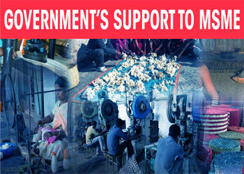 Government’s support to MSME