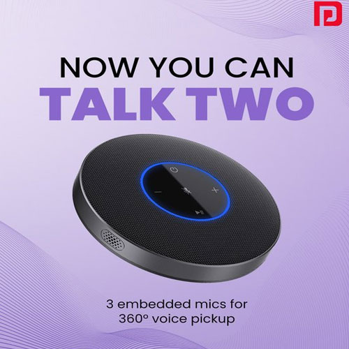 Portronics rolls out ‘Talk Two’ 360° voice pickup conference speaker
