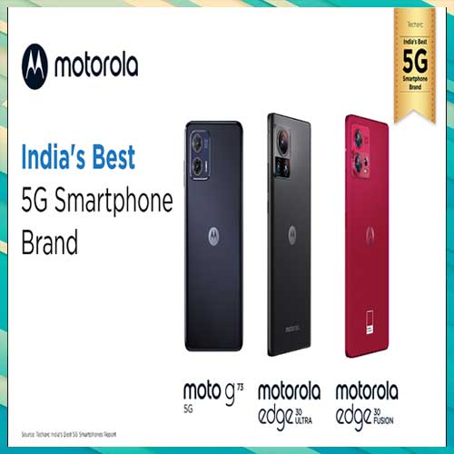 Motorola emerges as India’s Best 5G smartphone brand