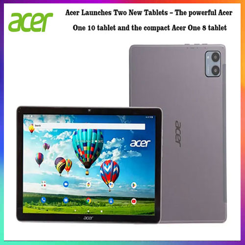 Acer unveils two new tablets - One 10 and One 8