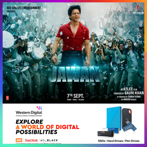 Western Digital Collaborates with ‘Jawan’ as the Official Digital Storage Partner