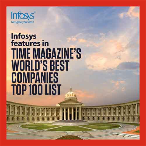 Infosys the only Indian firm in TIME Magazine’s World’s Best Companies top 100 list