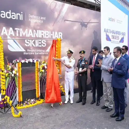 Adani brings indigenously manufactured Drishti 10 UAV for Indian Navy