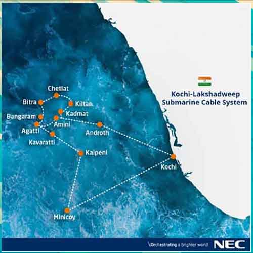 NEC Completes Submarine Cable System for BSNL Connecting Kochi and the Lakshadweep Islands