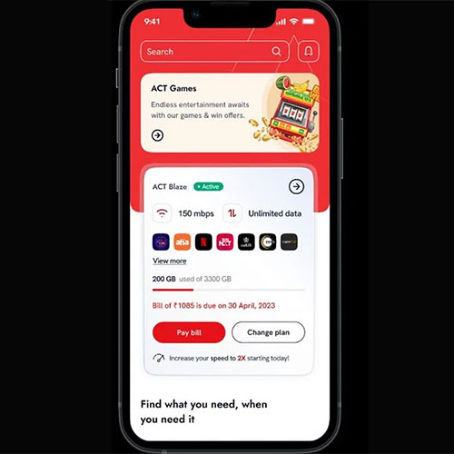 ACT Fibernet relaunches its mobile app with new features